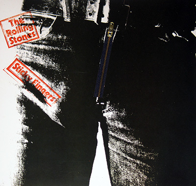 ROLLING STONES - Sticky Fingers album front cover vinyl record